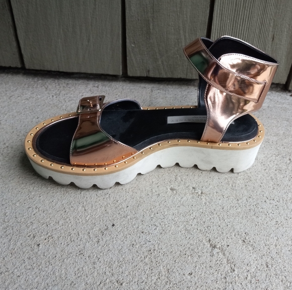 Stella Mccartney Odette Rose Gold  Sandals - Picture 9 of 11